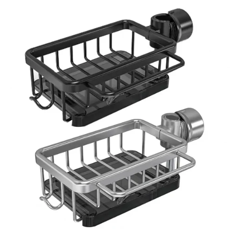 ClairSink™ – Support alu & organiseur compact pour un évier propre et stylé