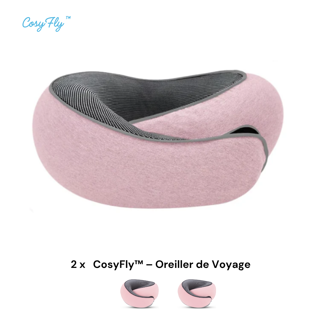 CosyFly™ – Oreiller de Voyage à Mémoire de Forme