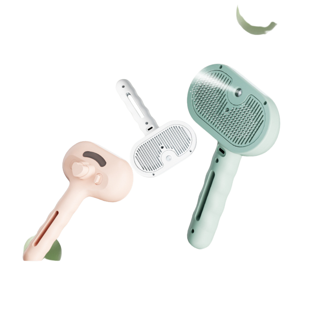 FurControl™ – Brosse vapeur premium anti-poils pour le soin du pelage des chiens et chats