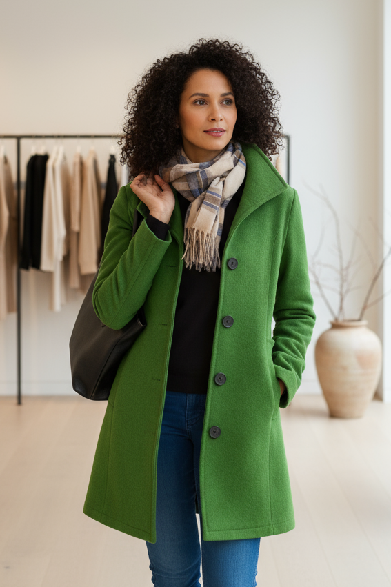 Hilde™ – Manteau court et raffiné au style moderne