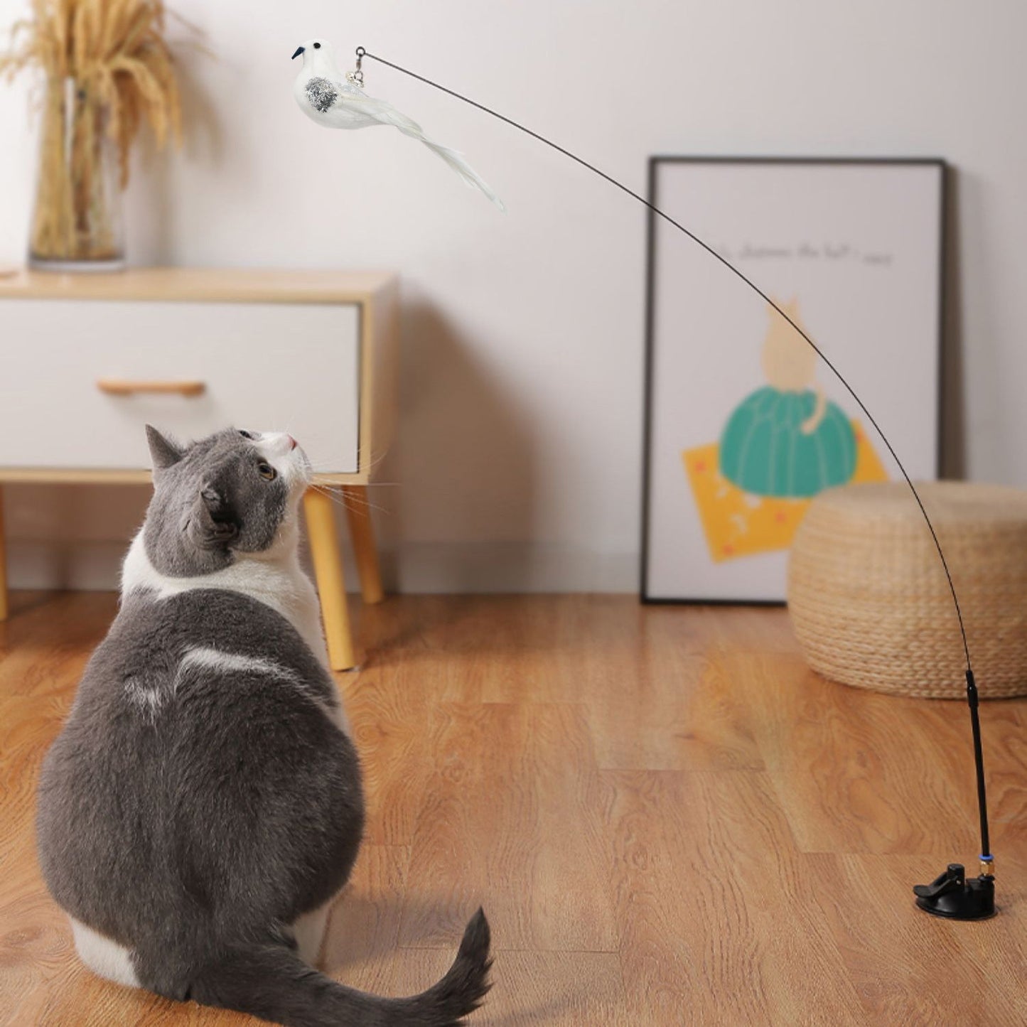 Chass’Plume™ – Jouet suspendu interactif pour stimuler votre chat