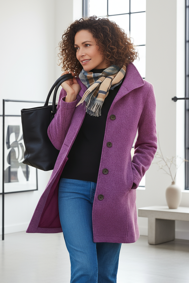 Hilde™ – Manteau court et raffiné au style moderne