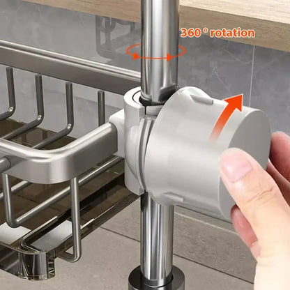 ClairSink™ – Support alu & organiseur compact pour un évier propre et stylé
