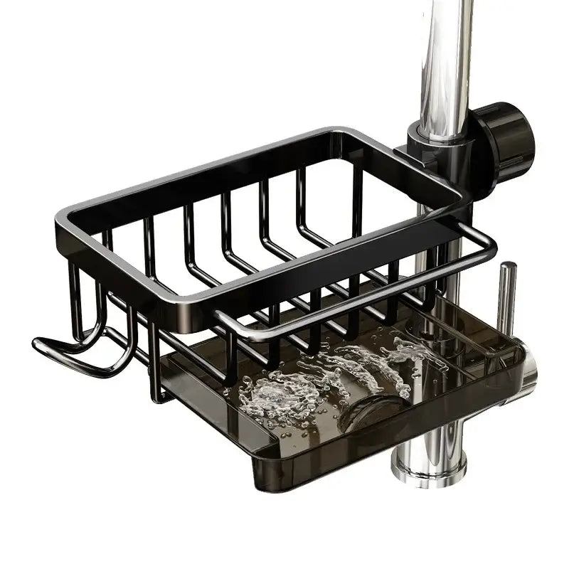 ClairSink™ – Support alu & organiseur compact pour un évier propre et stylé