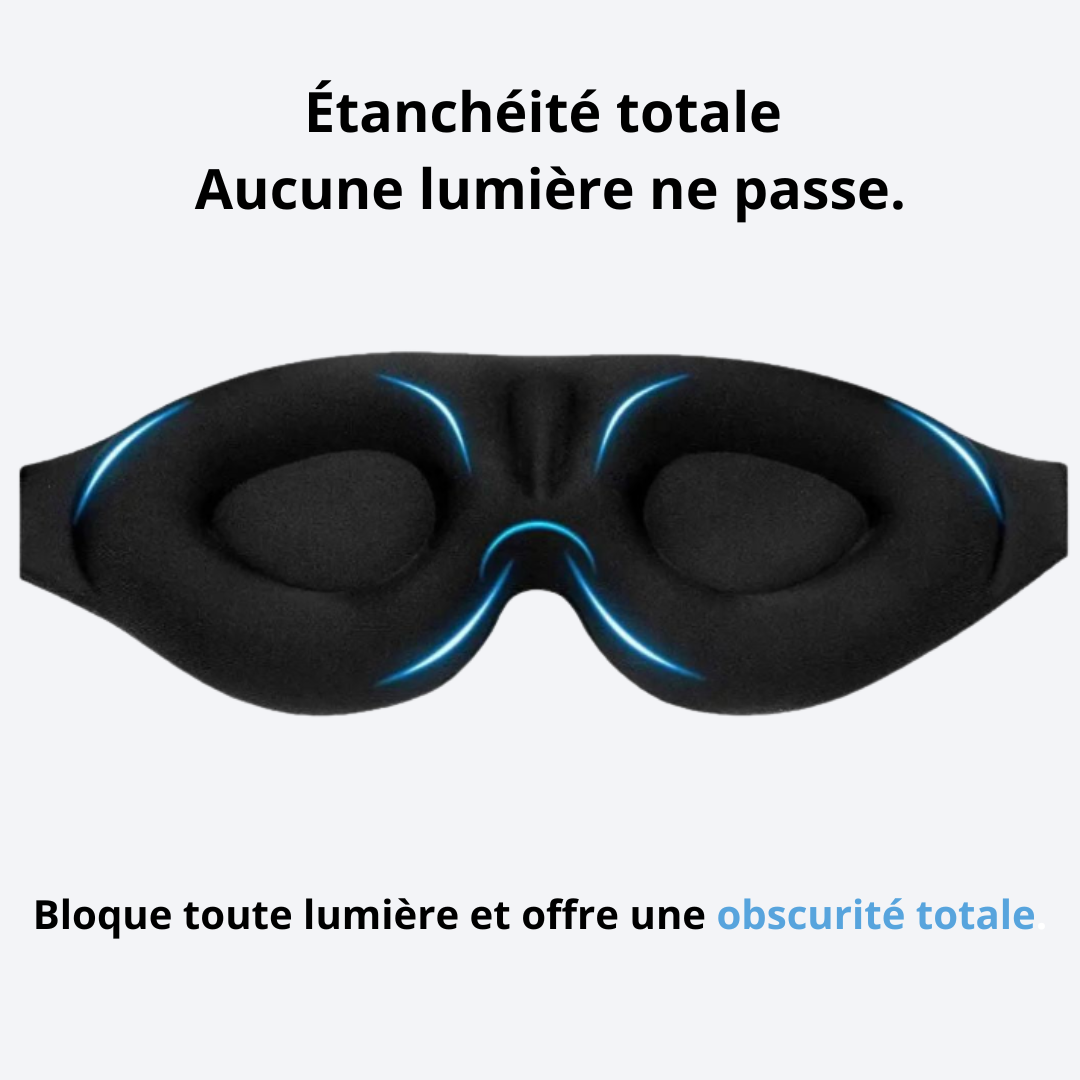 DreamHush™ – Masque de sommeil 3D ultra-confort à mémoire de forme