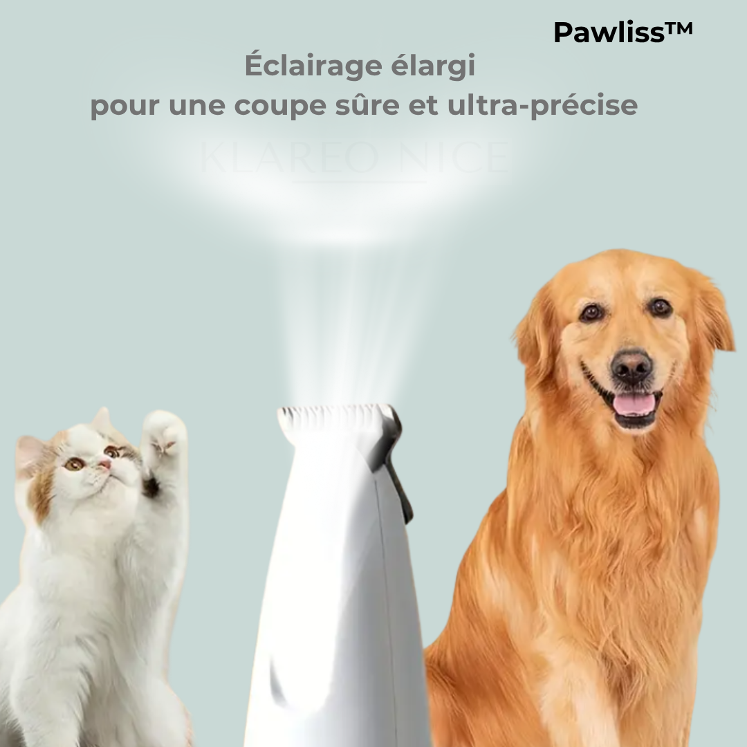 Pawliss™ – Tondeuse douce & silencieuse pour animaux à poils sensibles