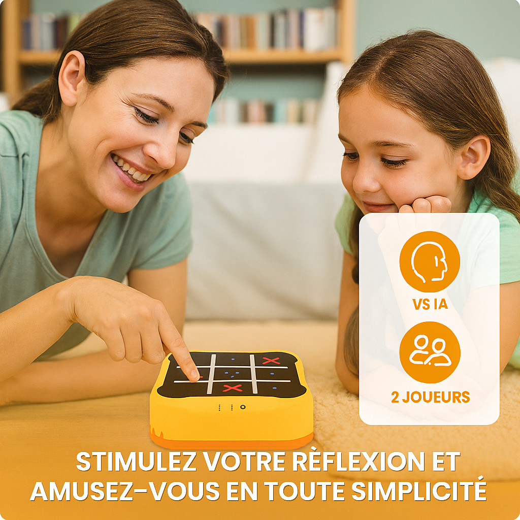 MemoPlay™ – Le célèbre jeu du Morpion électronique (Tic-Tac-Toe)