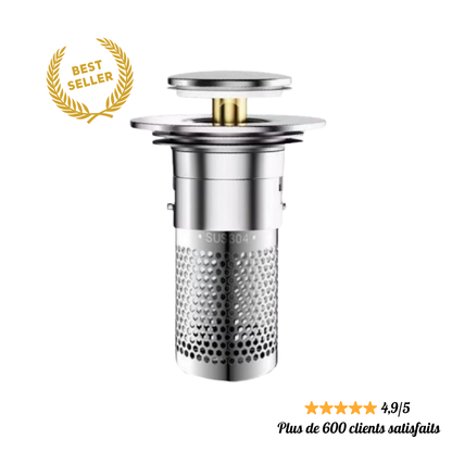 FiltraPop™ – Bouchon filtre évier anti-odeurs & résidus