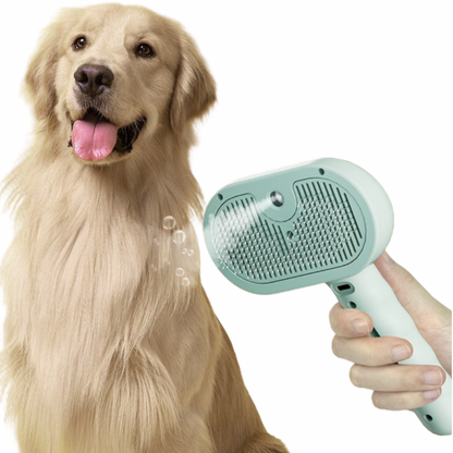 FurControl™ – Brosse vapeur premium anti-poils pour le soin du pelage des chiens et chats