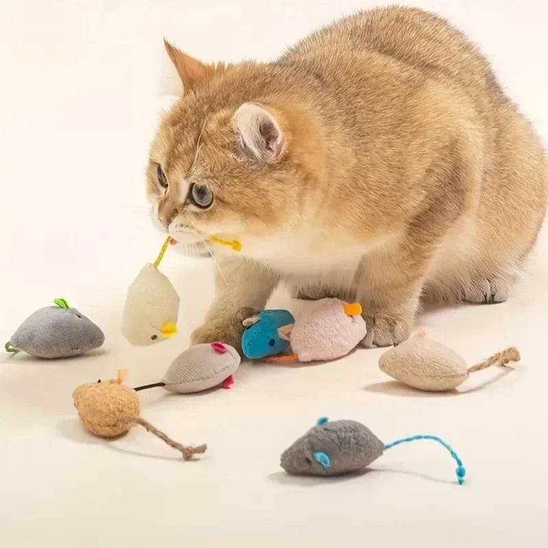 Souricette™ – Jouet souris en peluche interactif pour chat