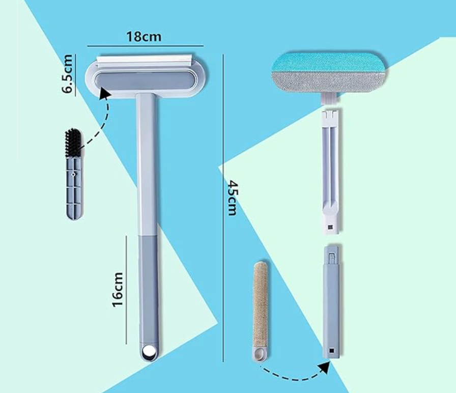 ZeroPoil™ – Brosse magique 4-en-1 anti-poils d’animaux pour la maison & la voiture