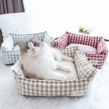 DoudouVichy™ – Panier chic & moelleux pour chiens et chats