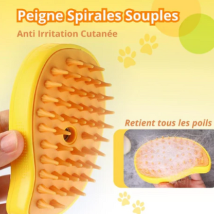 Pet Brush™ – Brosse vapeur anti-poils pour chats & chiens