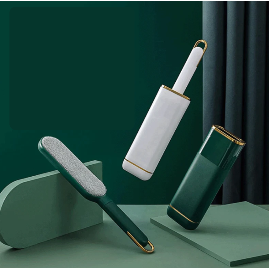 VeluLuxe™ – Brosse auto-nettoyante anti-poils pour vêtements & textiles
