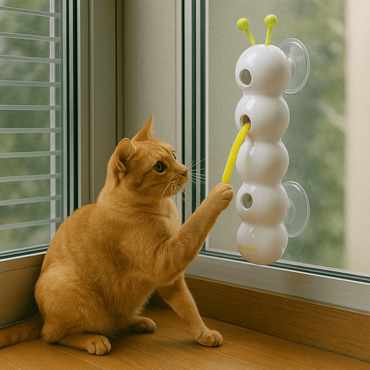 Magibzz Jouet mural intelligent et interactif pour chat - Chenille animée anti-ennui